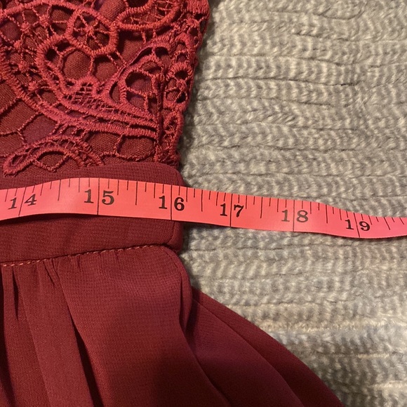 Lulu’s Angel in Disguise Burgundy Dress - Size Large - Picture 6 of 9